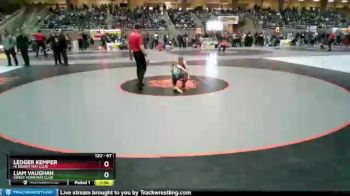 67 lbs Cons. Round 3 - Liam Vaughan, Sweet Home Mat Club vs Ledger Kemper, Hi Desert Mat Club