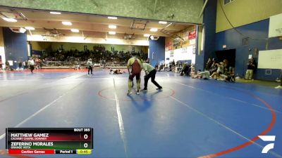 150 lbs Cons. Round 2 - Matthew Gamez, Calvary Chapel Downey vs Zeferino Morales, Orange Vista