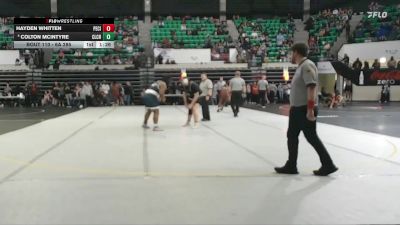 6A 285 lbs Champ. Round 2 - Hayden Whitten, Pell City vs Colton Mcintyre, Clay Chalkville
