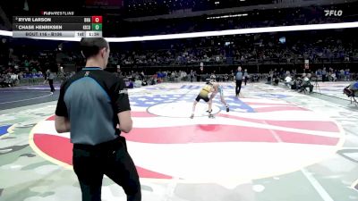 Quarterfinal - Chase Henriksen, Kingsbury County vs Ryvr Larson, Bon Homme/Avon