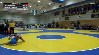 123 lbs Quarterfinal - Rocklin Zinkin, Buchanan vs Hunter Juaregui, Fountain Valley