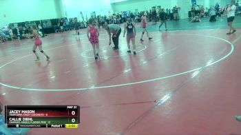 105 lbs Placement (16 Team) - Callie Diehl, Charlies Angels Florida Pink vs Jacey Mason, Team Iowa Crazy Coconuts