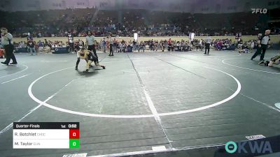 75 lbs Quarterfinal - Reid Botchlet, Choctaw Ironman Youth Wrestling vs Maverick Taylor, Clinton Youth Wrestling