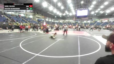 100 lbs Final - Uriel Valdez, Sunnyside Ironman vs Dalton Schroeder, Top Notch