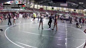95 lbs Cons. Round 2 - Alicia Dominguez Cayaz, Grand Island Legacy Girls Wrestling Club vs Emi French, Norfolk Jr Wrestling