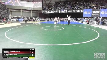 1A 106 lbs Quarterfinal - Bodey Schweiger, Riverside vs Xzavier Garza, Wapato