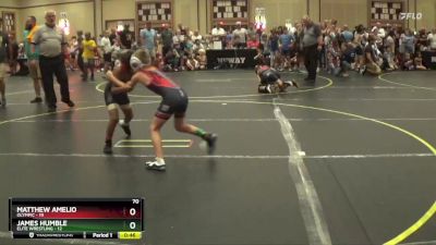 70 lbs Round 1 (6 Team) - Matthew Amelio, Olympic vs James Humble, Elite Wrestling