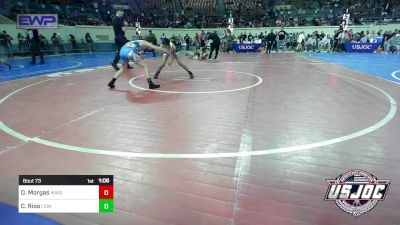 76 lbs Quarterfinal - Daniel Morgas, Maverick Elite Wrestling vs Cameron Rios, Lions Wrestling Academy