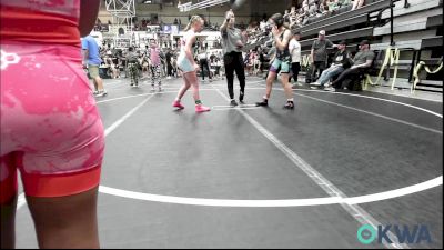 110 lbs Quarterfinal - Harper Flowers, Chickasha Youth Wrestling vs Laynie Townley, Lone Grove Takedown Club