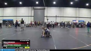 130 lbs 1st Place Match - Wills Bronson, Tennessee vs SeanMichael Gonzalez, Florida
