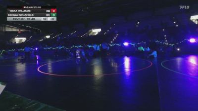 99 lbs Cons. Semis - Brax Williams, Sanderson Wrestling Academy vs Deegan Schofield, Evanston Elite