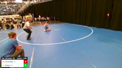 5th - 6th grade - 82 Semis - Mac Heysinger, McDominate Training Center vs Logan Oakes, Sebolt Wrestling Academy