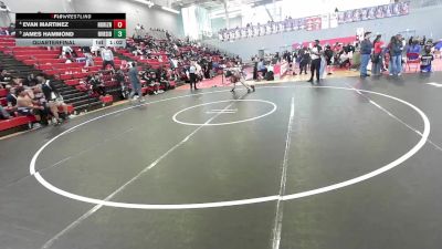 106 lbs Quarterfinal - James Hammond, El Paso Riverside vs Evan Martinez, Clint Horizon