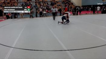 174 lbs Champ. Round 1 - Ben Peterson, UW-Eau Claire vs Amilieyon Barker-Matthews, Iowa Central Community College
