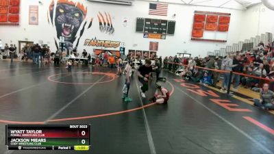 56 lbs Cons. Round 1 - Jackson Miears, Cody Wrestling Club vs Wyatt Taylor, Powell Wrestling Club