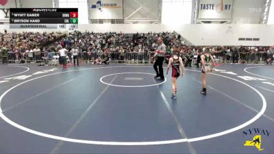 62 lbs Quarterfinal - Wyatt Eamer, Black Belt Wrestling Academy vs Bryson Hand, Club Not Listed