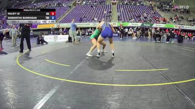 138 lbs Round 1 (16 Team) - Haley Le, Evergreen State vs Samantha Barragan, Texas Wesleyan