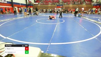 86 lbs 3rd Place - Josh Back, Verdigris vs Matthew Salazar, Bartlesville Junior High