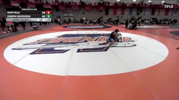 125 lbs Cons. Round 2 - Joseph Huicochea, Aurora Universtiy vs Juan Villa, Elmhurst University