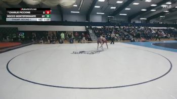 125 lbs Champ. Round 1 - Charlie Piccione, Stevens vs Rocco Monteferrante, Alvernia