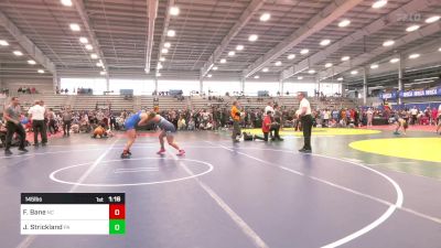 145 lbs Semifinal - Faith Bane, NC vs Jameson Strickland, PA