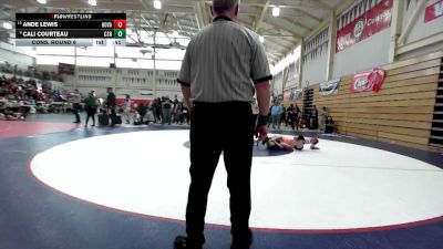 100 lbs Cons. Round 6 - Ande Lewis, Hoopa Valley vs Cali Courteau, California (San Ramon)