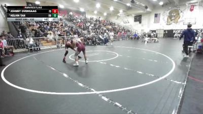 132 lbs 3rd Place Match - Kelvin Tan, Rancho Mirage vs Johnny Overgaag, Palm Desert