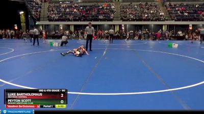 90 lbs Round 1 - Luke Bartholomaus, Red Rock Central vs Peyton Scott, Denver Wrestling Club