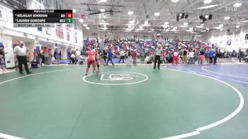 Girls 190 lbs Cons. Semi - Kelailah Johnson, Mills Girls vs Lauren Gorospe, Milpitas Girls