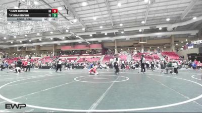 76 lbs Cons. Semi - Haze Dunkin, Nebraska Boyz vs Kyran Irving, Plainville Kids