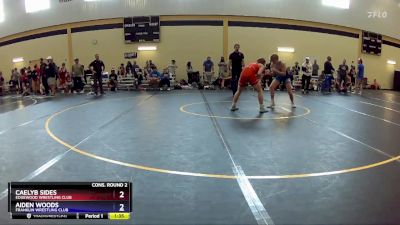 126 lbs Cons. Round 2 - Caelyb Sides, Edgewood Wrestling Club vs Aiden Woods, Franklin Wrestling Club