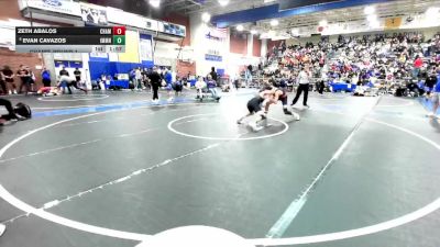 132 lbs Champ. Round 1 - Zeth Abalos, Chaminade vs Evan Cavazos, Immanuel