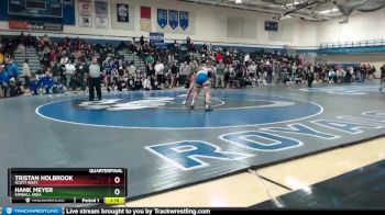 182 lbs Quarterfinal - Hank Meyer, Kimball Area vs Tristan Holbrook, Scott West