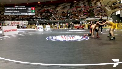 Junior Boys - 144 lbs Cons. Round 4 - Cole Danger Stevenson, Sunnyvale Wrestling Club vs Gavin Mcfadden, Willits Grapplin Pack Wrestling
