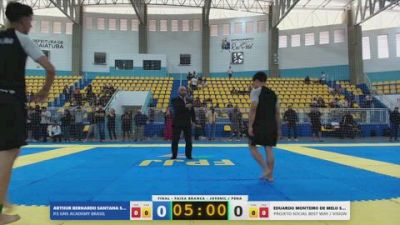 ARTHUR BERNARDO SANTANA SANTOS vs EDUARDO MONTEIRO DE MELO SANTOS 2026 FPJJ Campeonato Paulista Sem Kimono