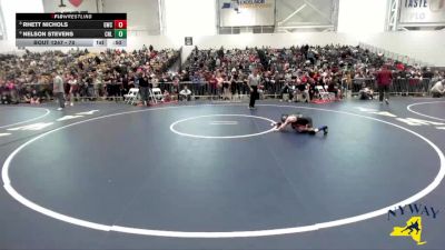 70 lbs Cons. Round 5 - Rhett Nichols, Gouverneur Wrestling Club vs Nelson Stevens, Club Not Listed