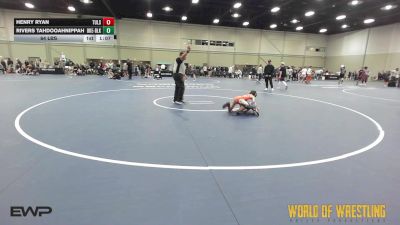 64 lbs Consi Of 4 - Henry Ryan, Tulsa Elite 12U 2 vs Rivers Tahdooahnippah, OK Elite 12U Black
