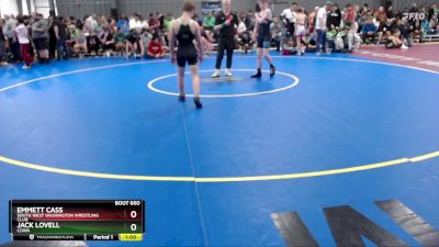 102 lbs Semifinal - Emmett Cass, South West Washington Wrestling Club vs Jack Lovell, COWA