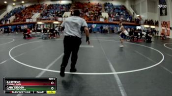 132 lbs Cons. Round 2 - AJ Stefko, St. Mary`s Ryken vs Cary Didden, Covenant Life School