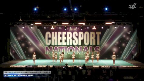 Strive Allstars - Teal [2026 L1 Junior - D2 - Small - A Day 1] 2026 CHEERSPORT National All Star Cheerleading Championship