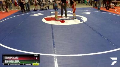 71 lbs Quarterfinal - Ethan Calmes, Windy City Wrestlers vs Dylan Hansen, Douglas Wrestling Club