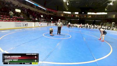 113 lbs Champ. Round 1 - Dylan Anderson, Somerton High School vs Andrew West, Marana