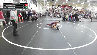 150 lbs Cons. Round 5 - Diego Mcdonald, Marshall vs Ethan Griffith, Quartz Hill