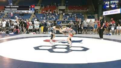 110 lbs Champ. Rd Of 128 - Zoey Dodgers, Illinois vs Torrin OBrien, New York