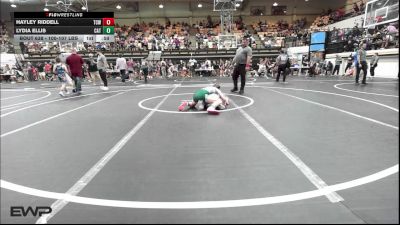 100-107 lbs Rr Rnd 2 - Hayley Riddell, Team Conquer Wrestling vs Lydia Ellis, Catoosa Wrestling