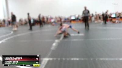 75 lbs Placement (4 Team) - Landon Gardner, Georgia United Red vs Nathan Cruz, Oklahoma Elite