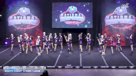 South Coast Cheer - Love [2025 L1 Junior - Medium Day 2] 2025 America's Best Grand Nationals