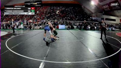 6A 138 lbs Cons. Round 1 - Corbin Christensen, Eagle vs Trenton DeLoney, Timberline