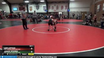 8 lbs Cons. Round 1 - Liam Lofthus, Fort Madison Wrestling Club vs Jaxson Spoores, Fort Madison Wrestling Club