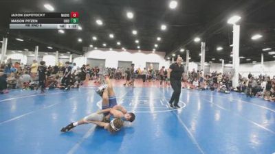 130 lbs Rr Rnd 6 - Jaxon Zapotocky, Mat Assassins Red - BK8E vs Mason Pitzen, Ohio Hammers - BK8E